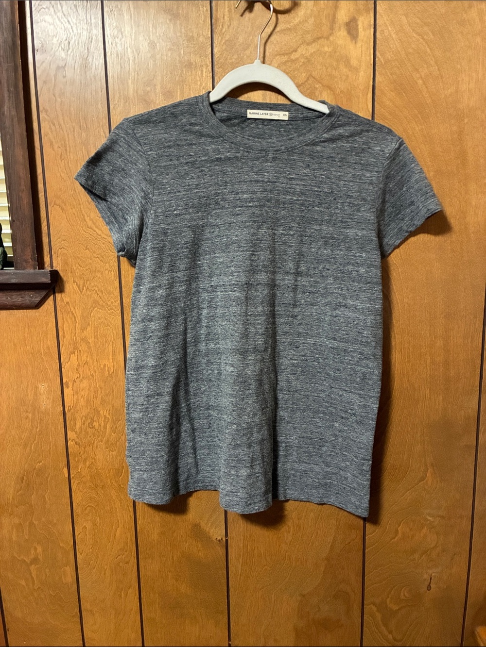 Marine Layer Heather Gray Short Sleeve Crew Tee